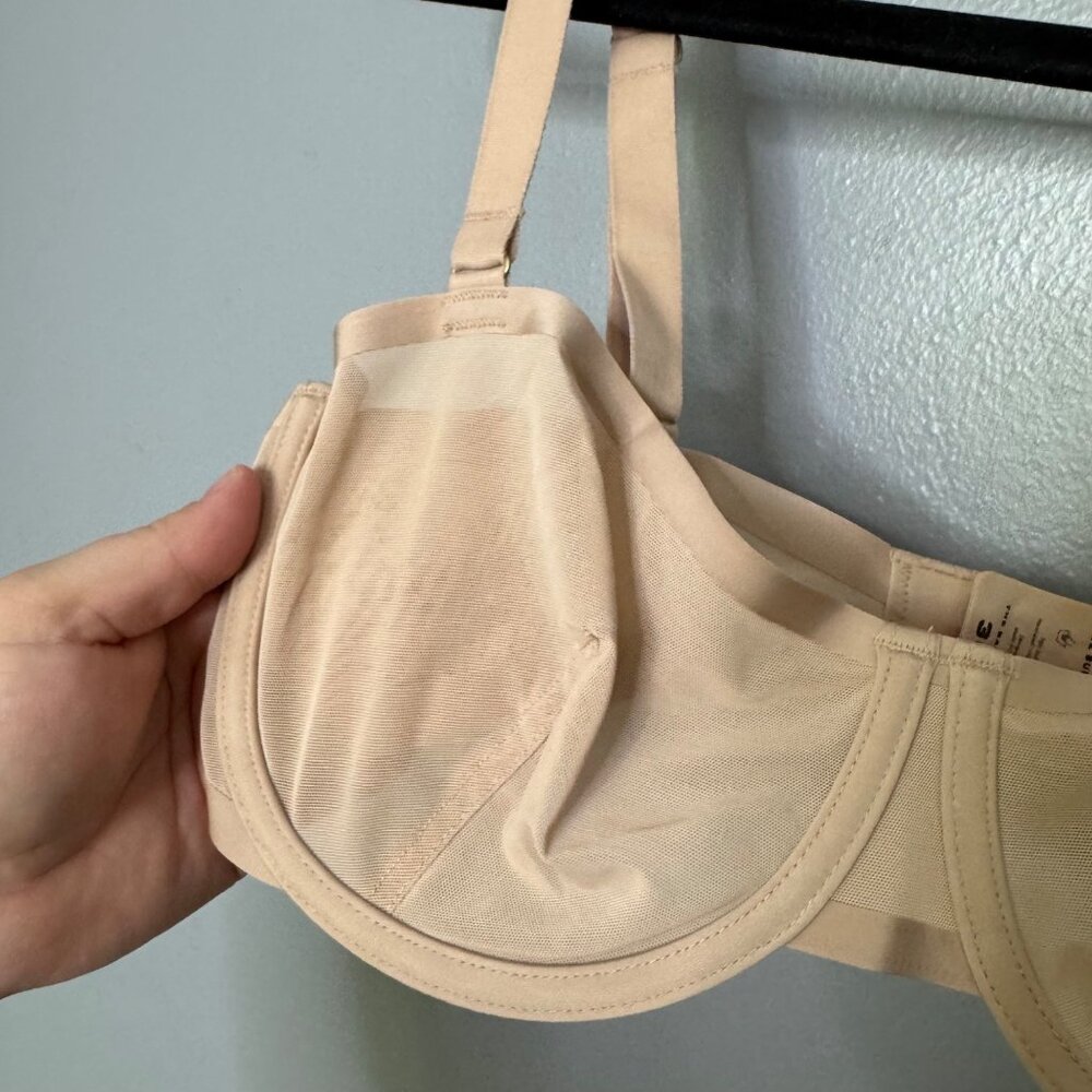 CUUP mesh the balconette bra in sand size 36D - Picture 3 of 7